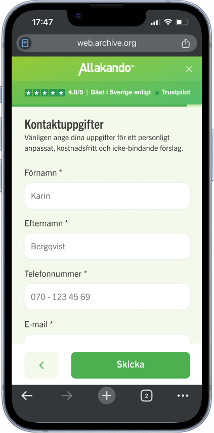 Contact step